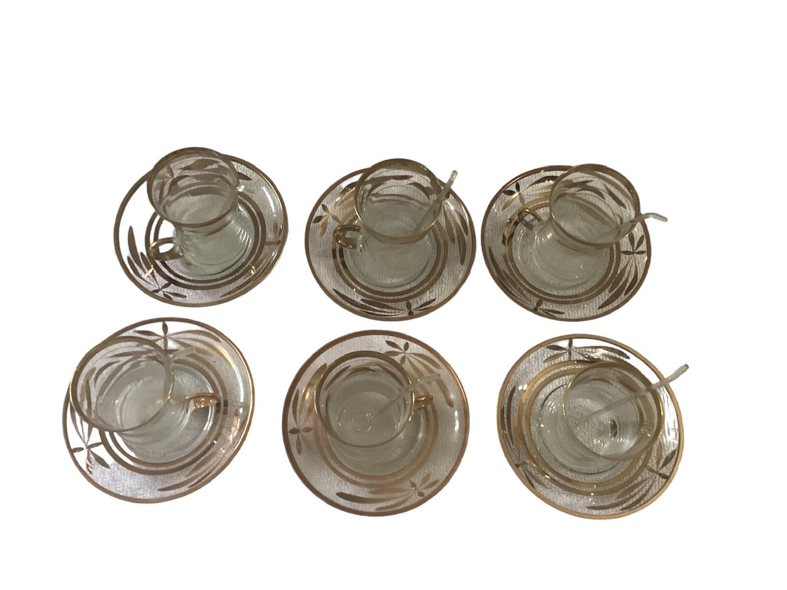 Genuine Vintage Arabic tea glasses 18 Pieces set