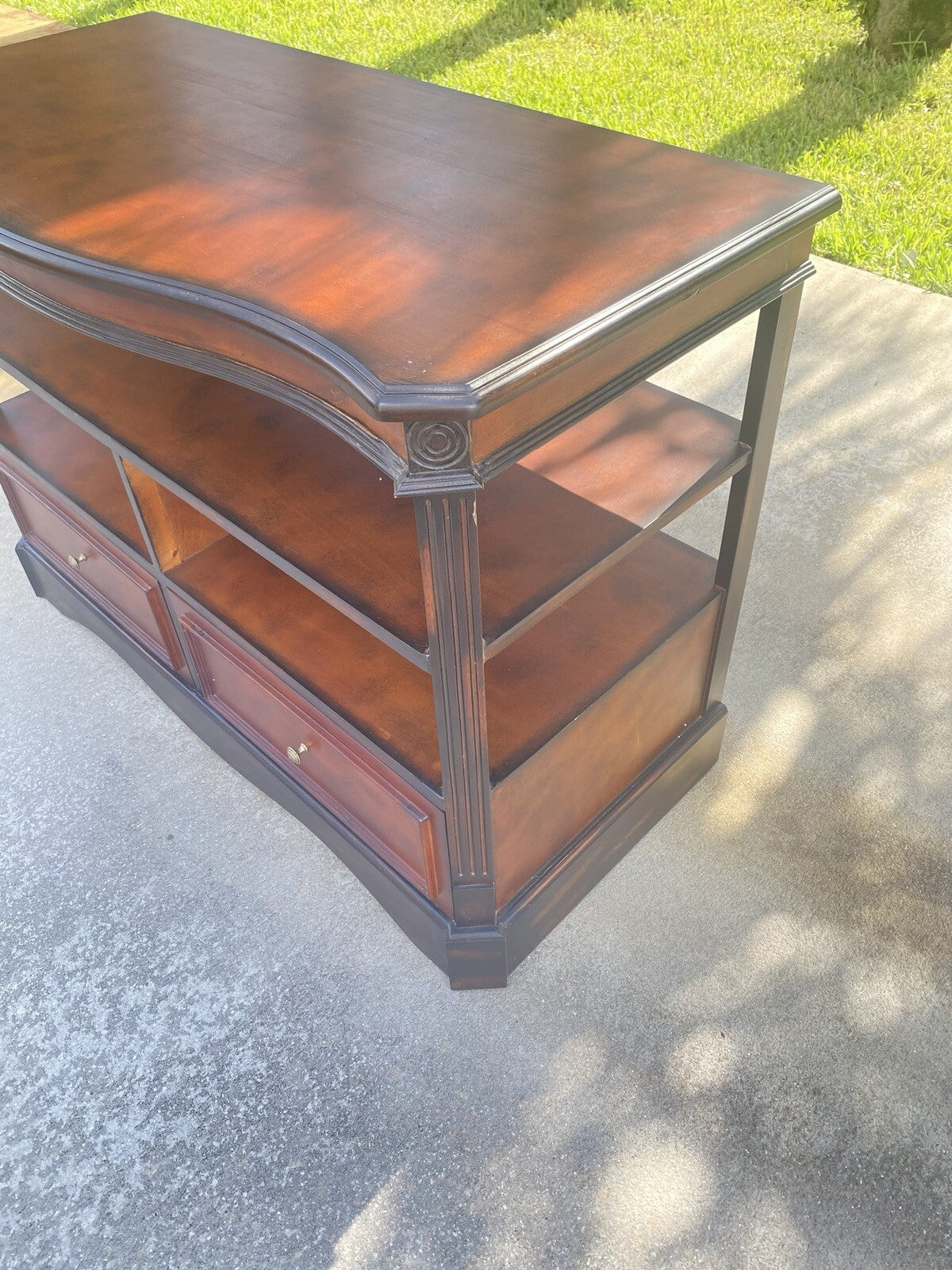 Wooden Étagère Cabinet