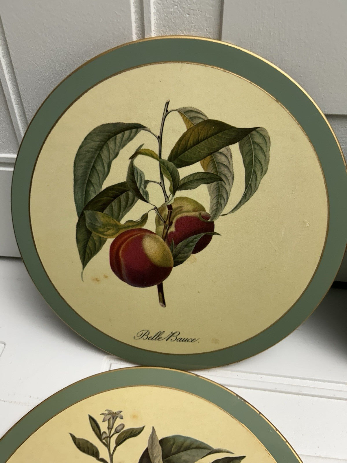 Set Of 6 Vintage Pimpernel Hooker Fruits Placemats