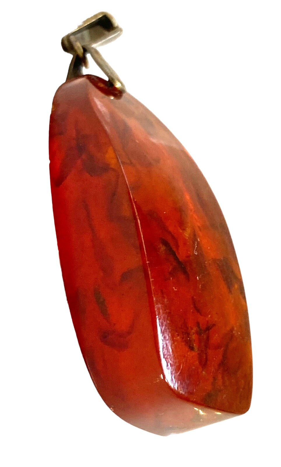 Large Vintage Amber Pendant