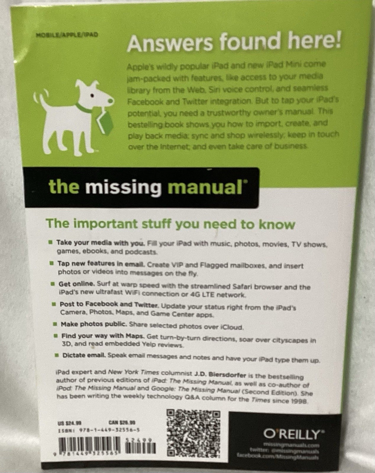 iPad The Missing Manual By Biersdorfer 5th Edition #440