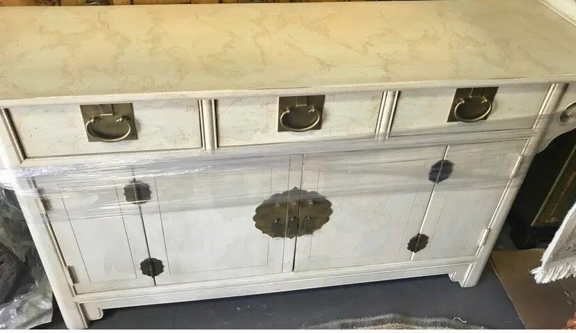 Century Furniture Sabota Asian White Cabinet