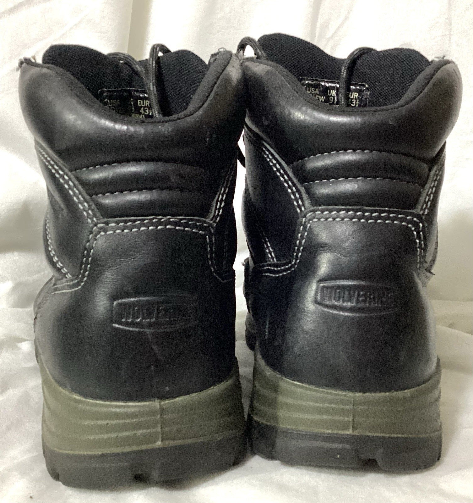 Wolverine Stratus Waterproof Work Boots Stock #08141 Sz 9.5 Color Black