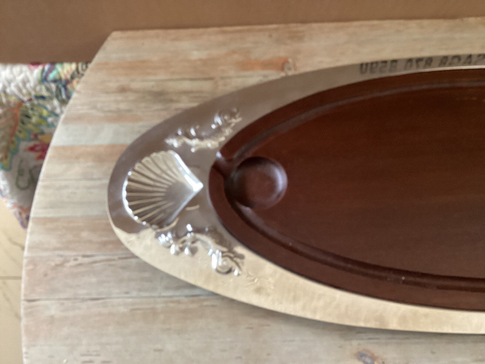 Jean Couzon Serving Oval Double 17” Tray From France