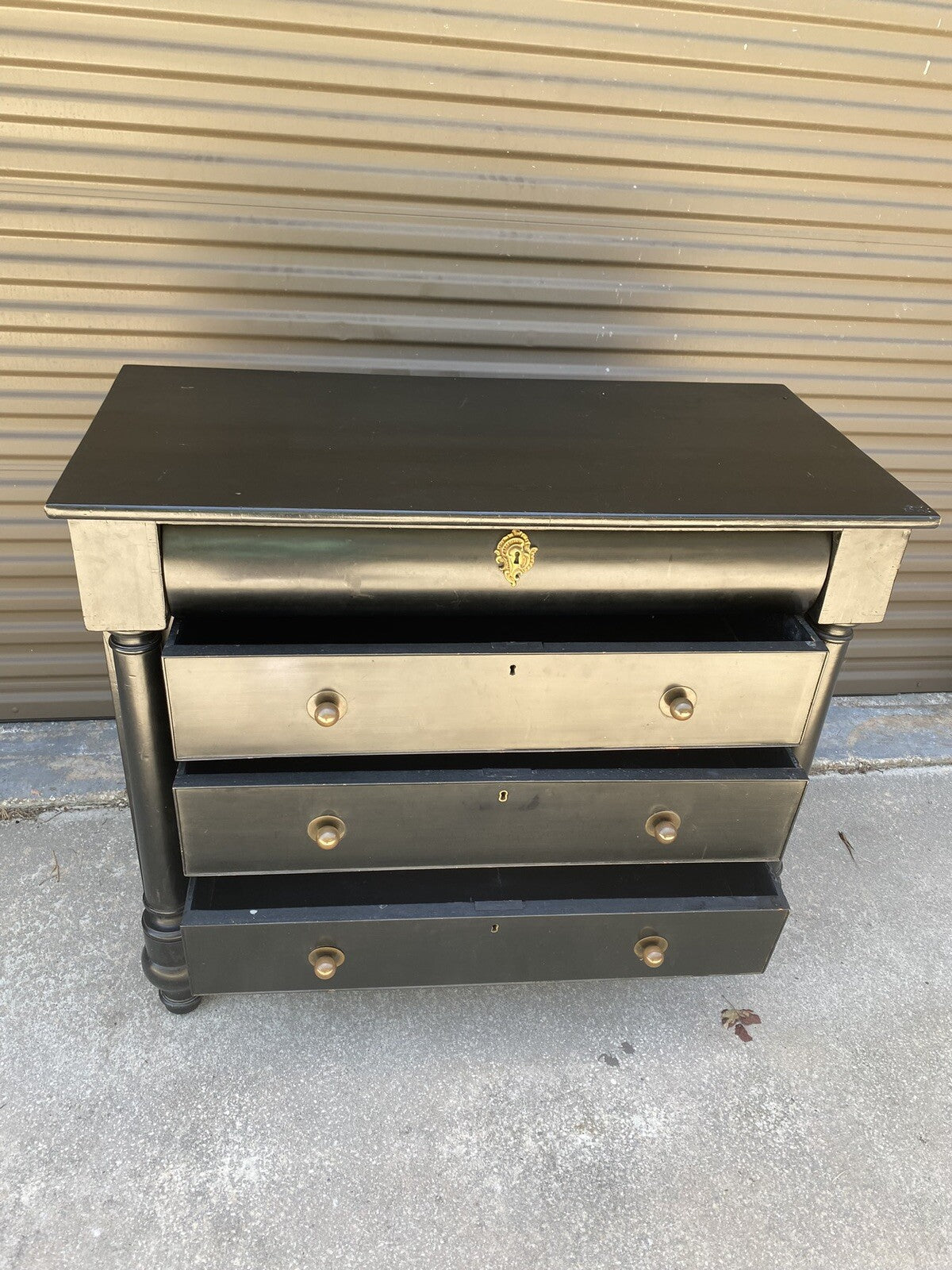 Vintage Black Dresser