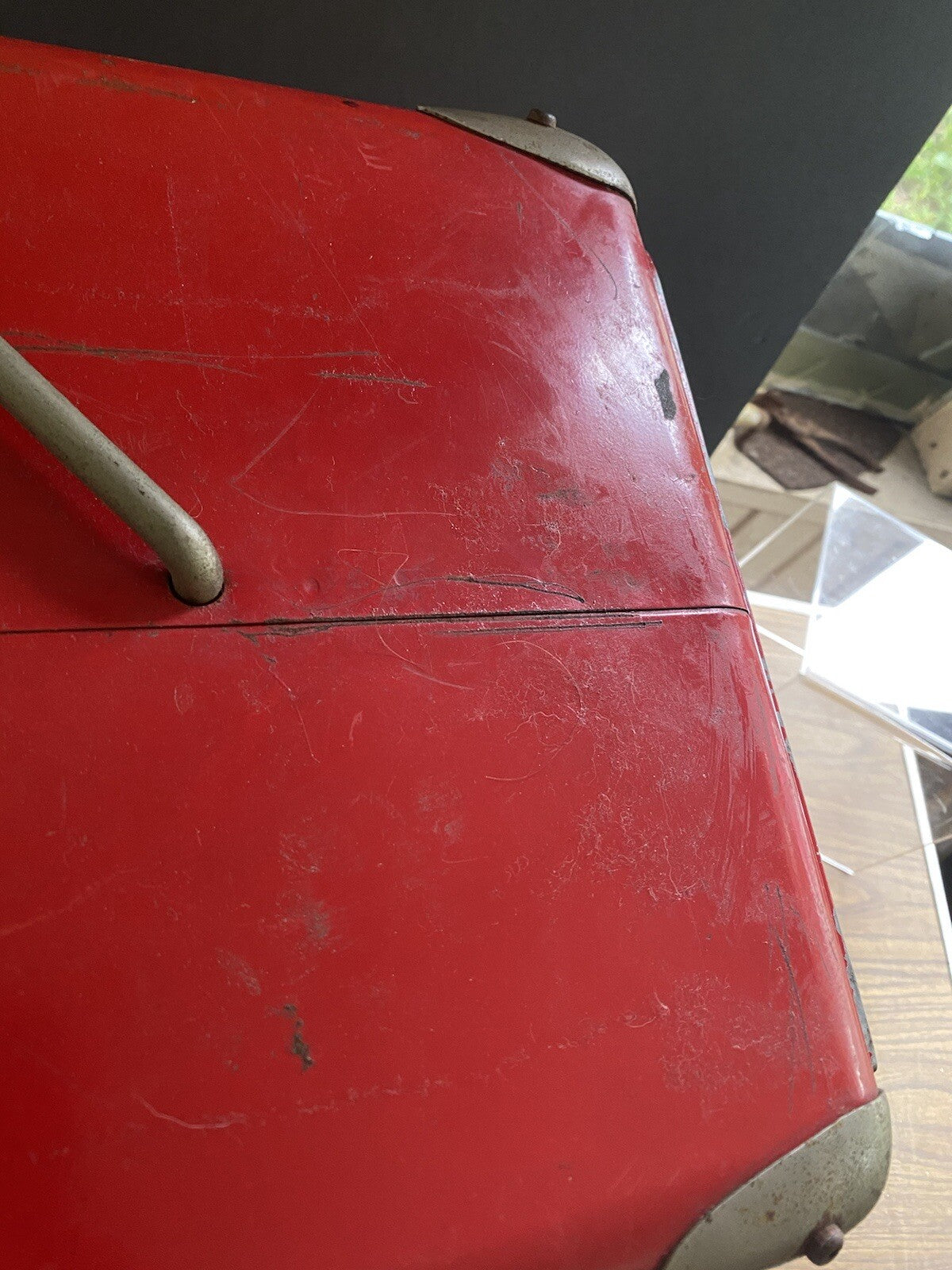 Vintage Heavy Coca Cola Ice Chest Cooler With Handle