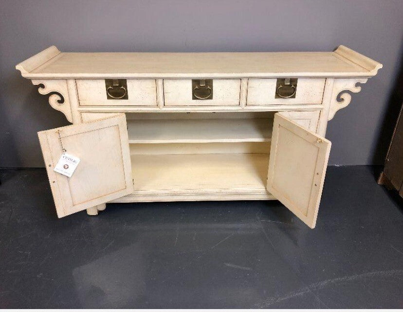 Century Furniture Sabota Asian White Cabinet