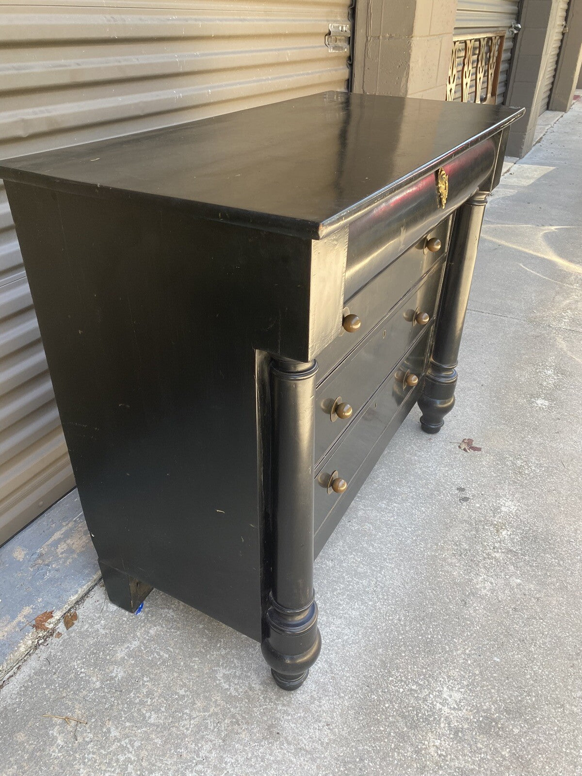 Vintage Black Dresser
