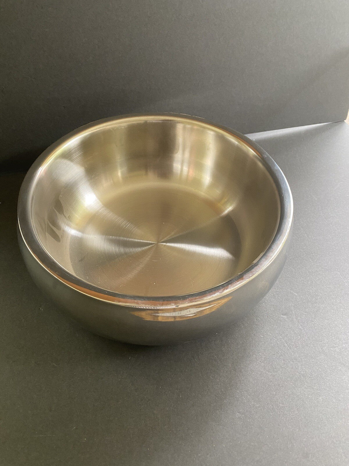 William Sonoma Large Insulated Heavy Metal Serving Bowl 11x5 Inches