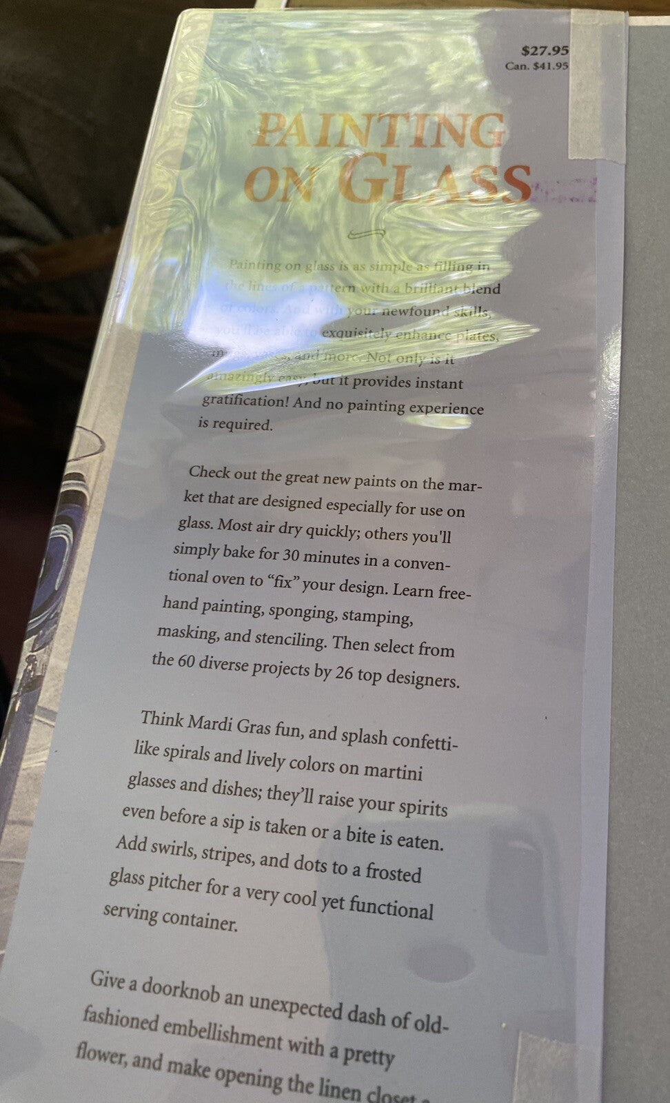 Painting On Glass. Contemporary Designs Simple Techniques Book