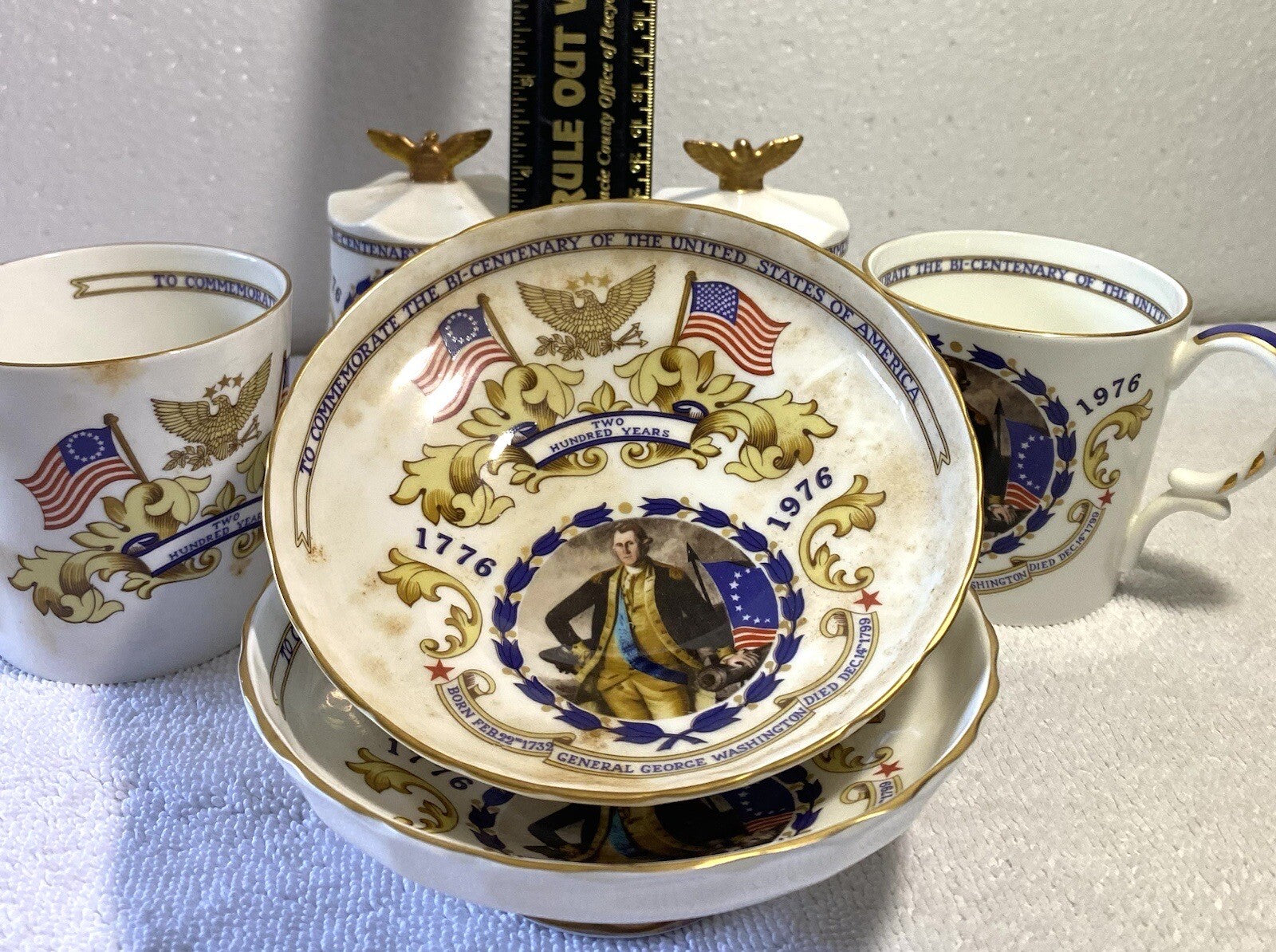 2 Sets Of 3 Ainsley Commemorate The Bi-Centenary Of The United States Of America