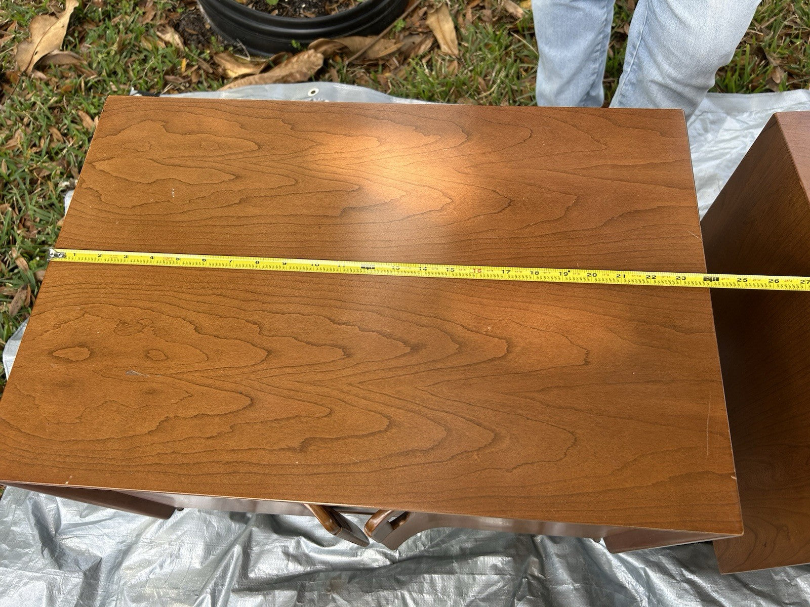 Set Of 2 Mid Century Wood NightStand