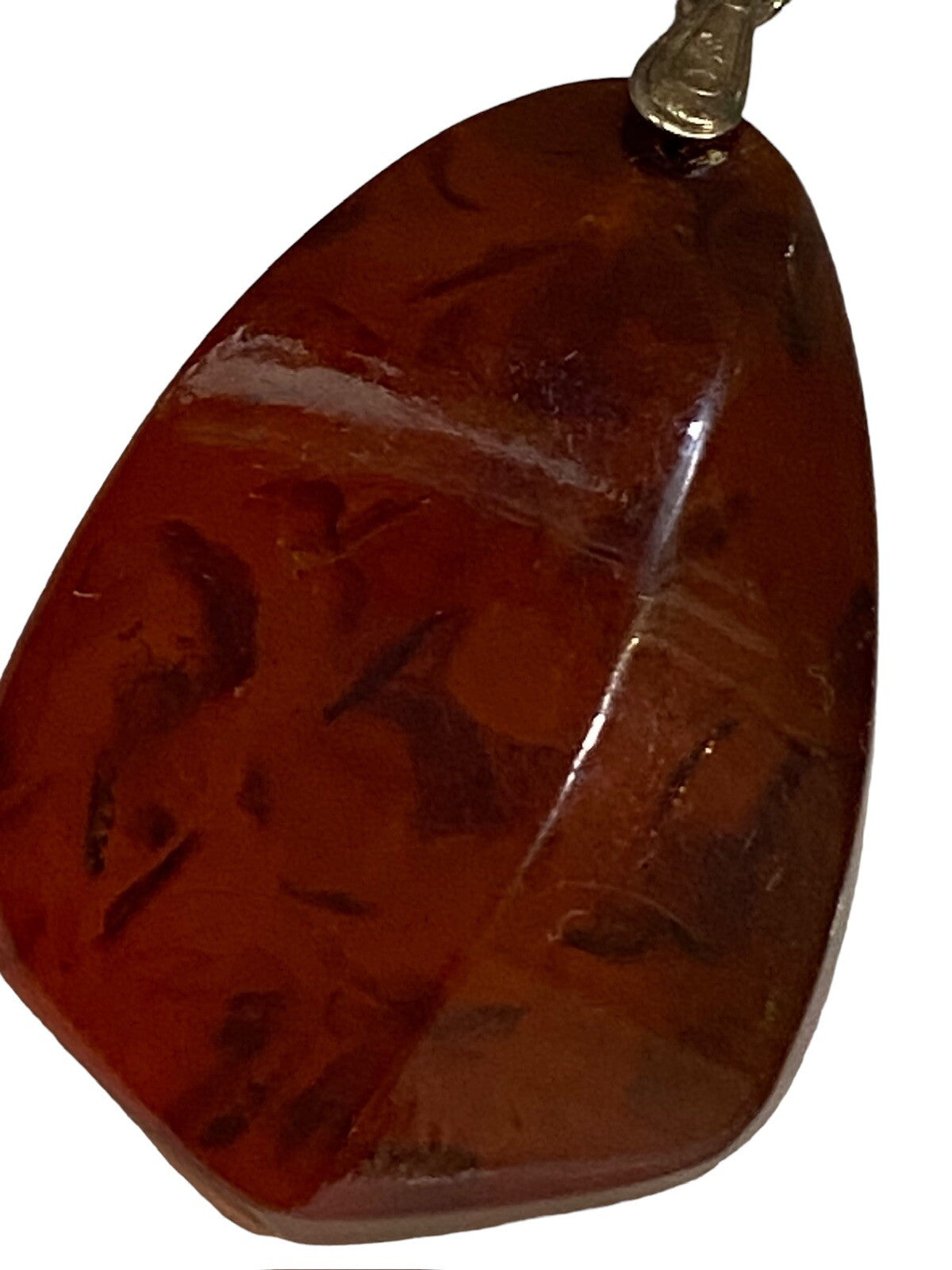 Large Vintage Amber Pendant
