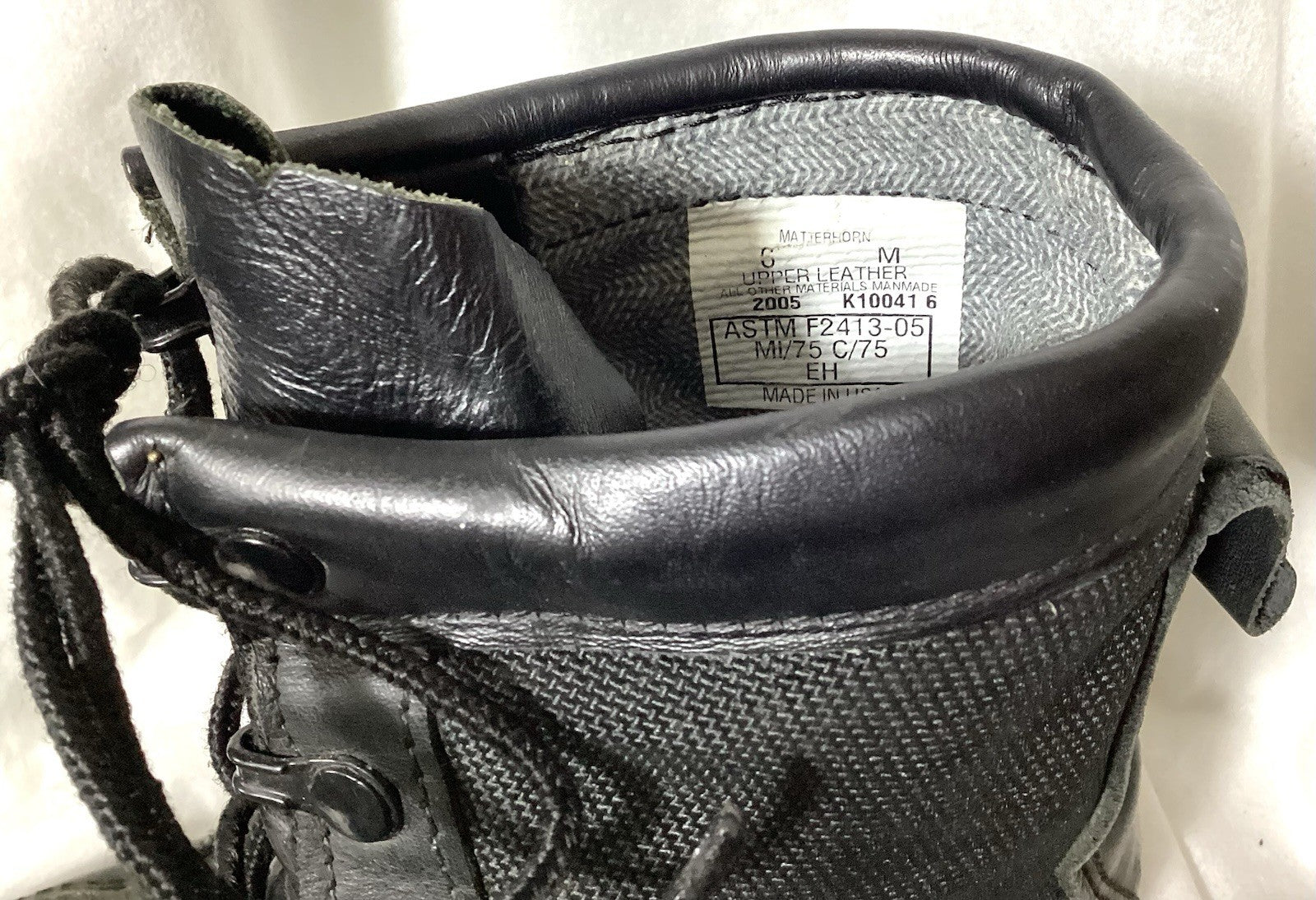 Vibram Combat Boots #k10041 Color Black Sz 6