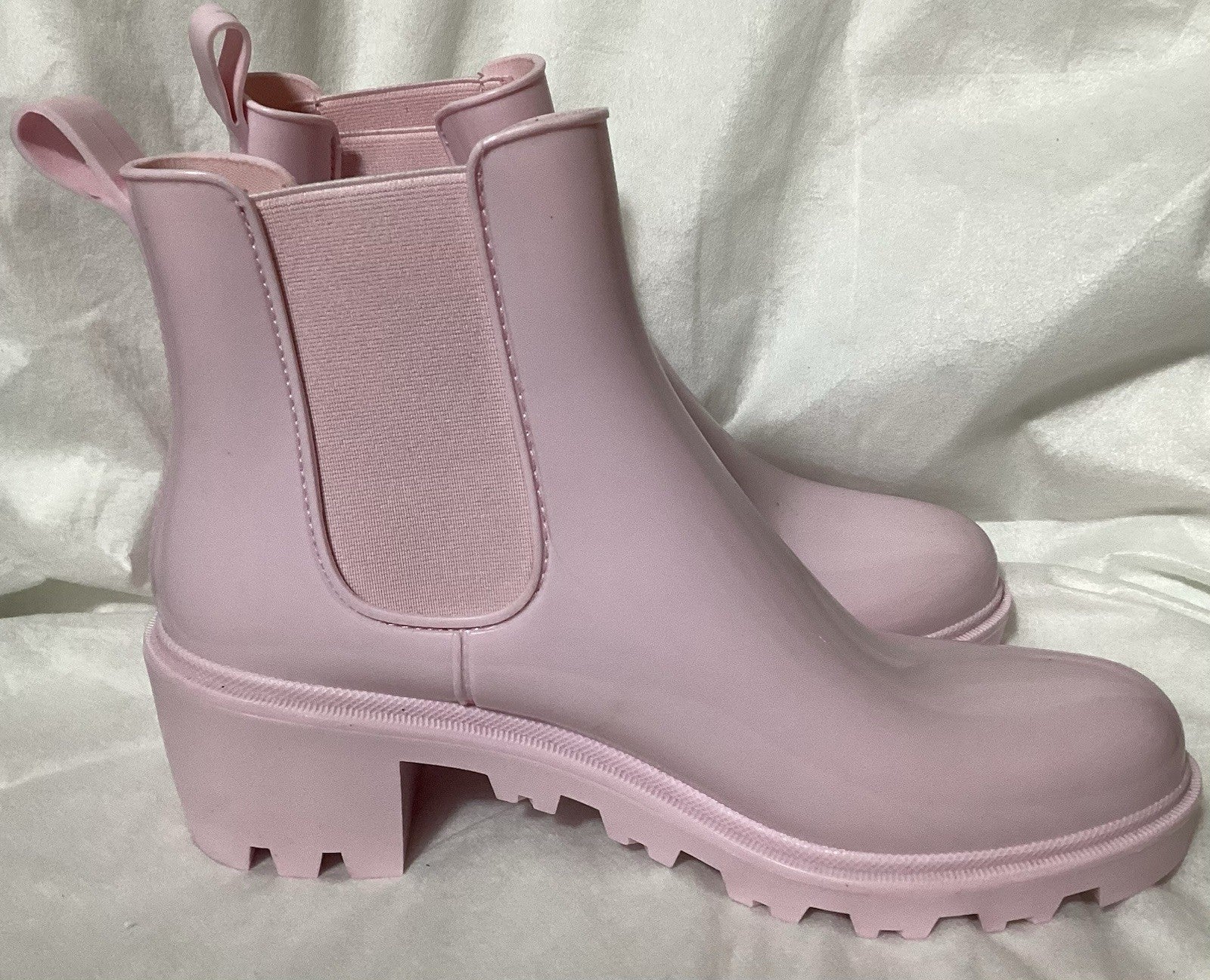 Just Fab Women Rain Boots Pink Roonie Sz 9