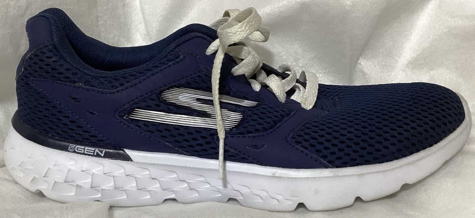 Sketchers Go Run 400 Navy & White Women Sneakers Sz 7