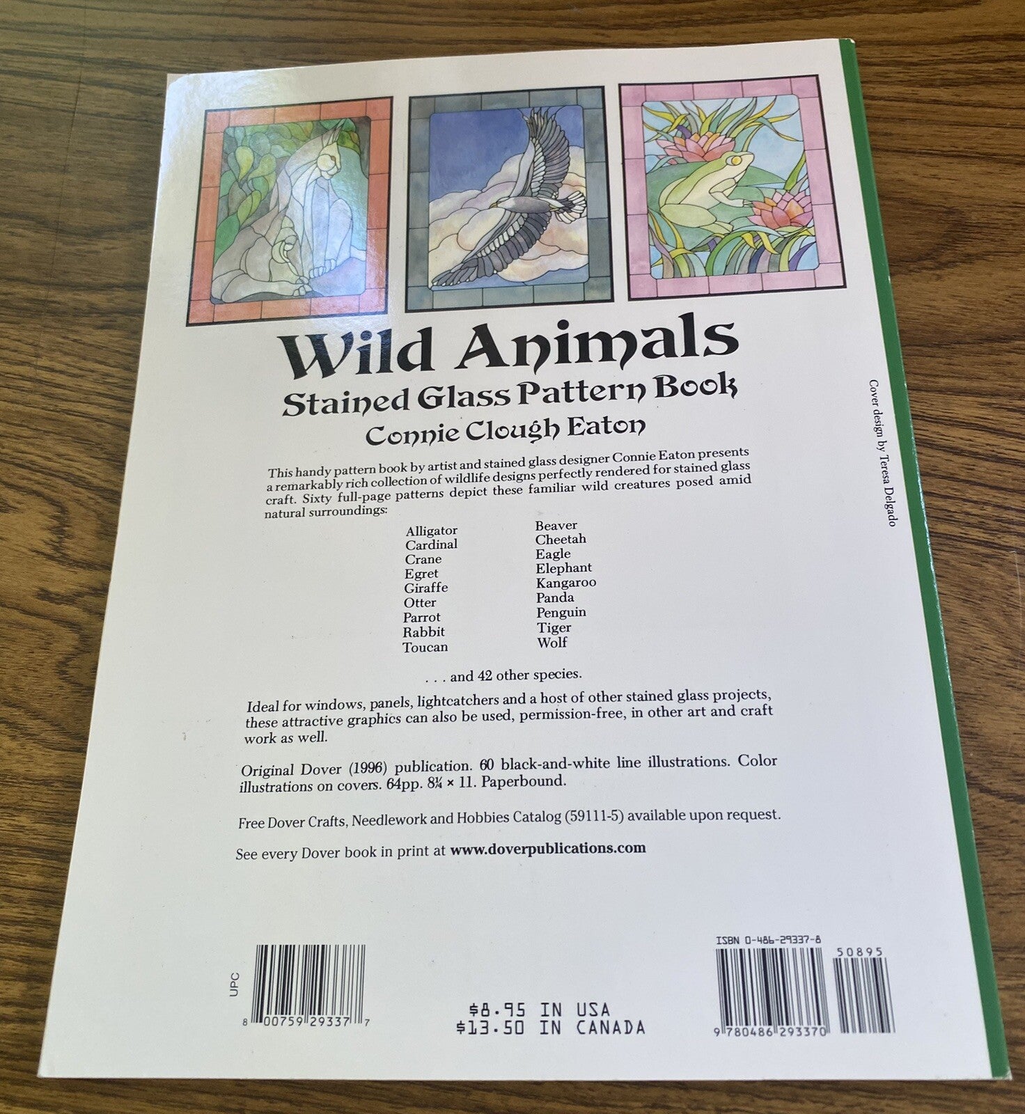 Wild Animals Stained Glass Pattern Book
