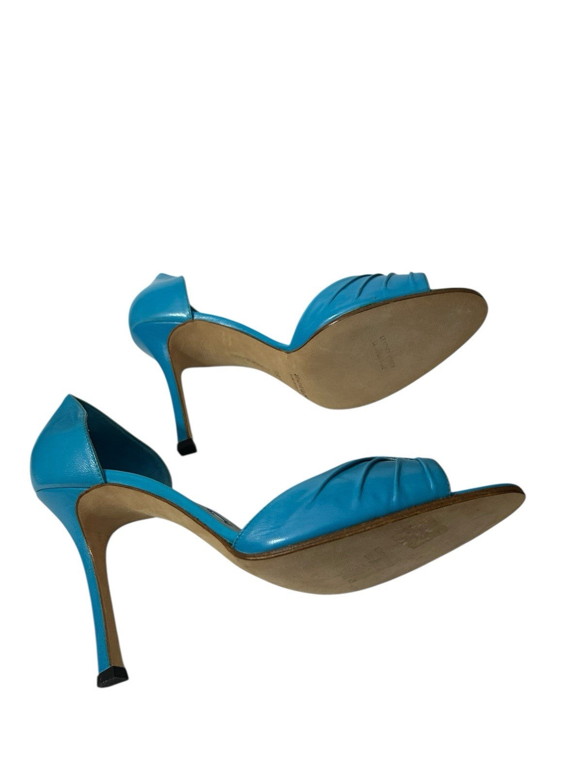 Blue Manolo Blahnik Women Shoes SZ 39.5
