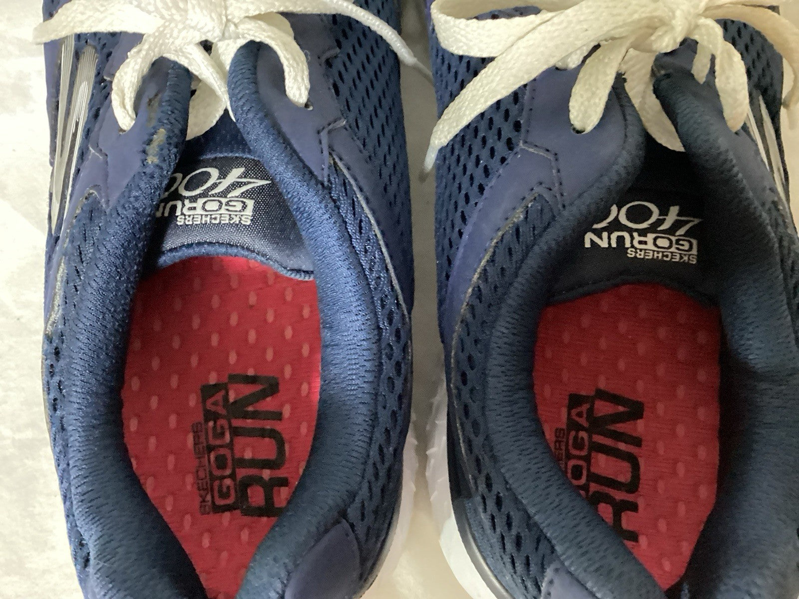 Sketchers Go Run 400 Navy & White Women Sneakers Sz 7