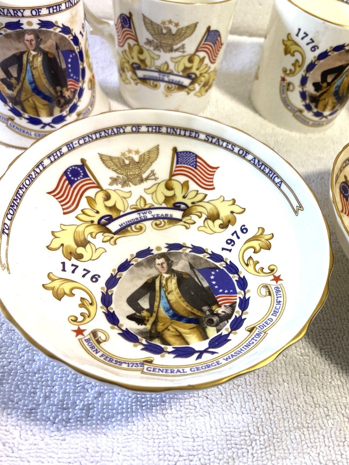 2 Sets Of 3 Ainsley Commemorate The Bi-Centenary Of The United States Of America
