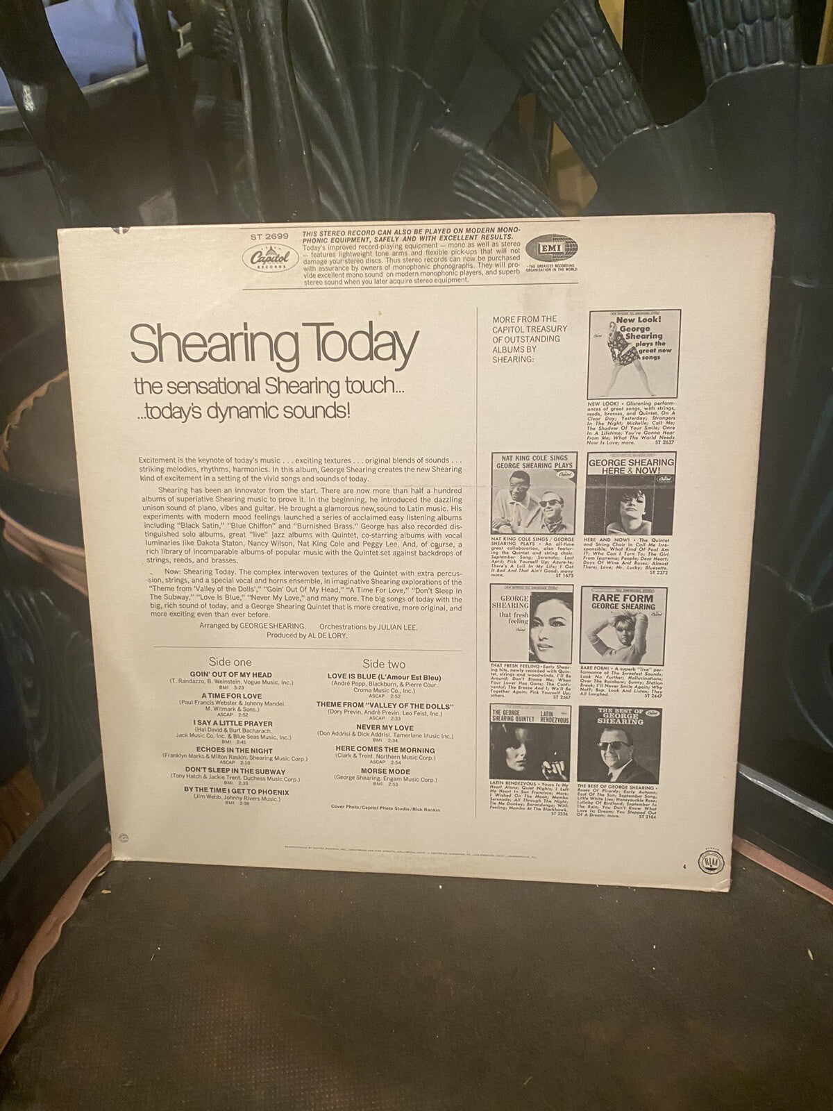 George Shearing Today! W/Quintet & Orchestra Reel to Reel