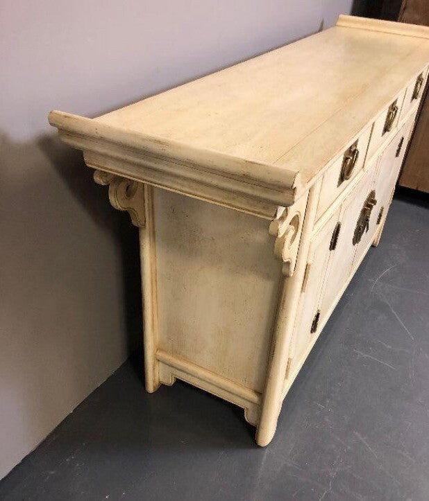 Century Furniture Sabota Asian White Cabinet