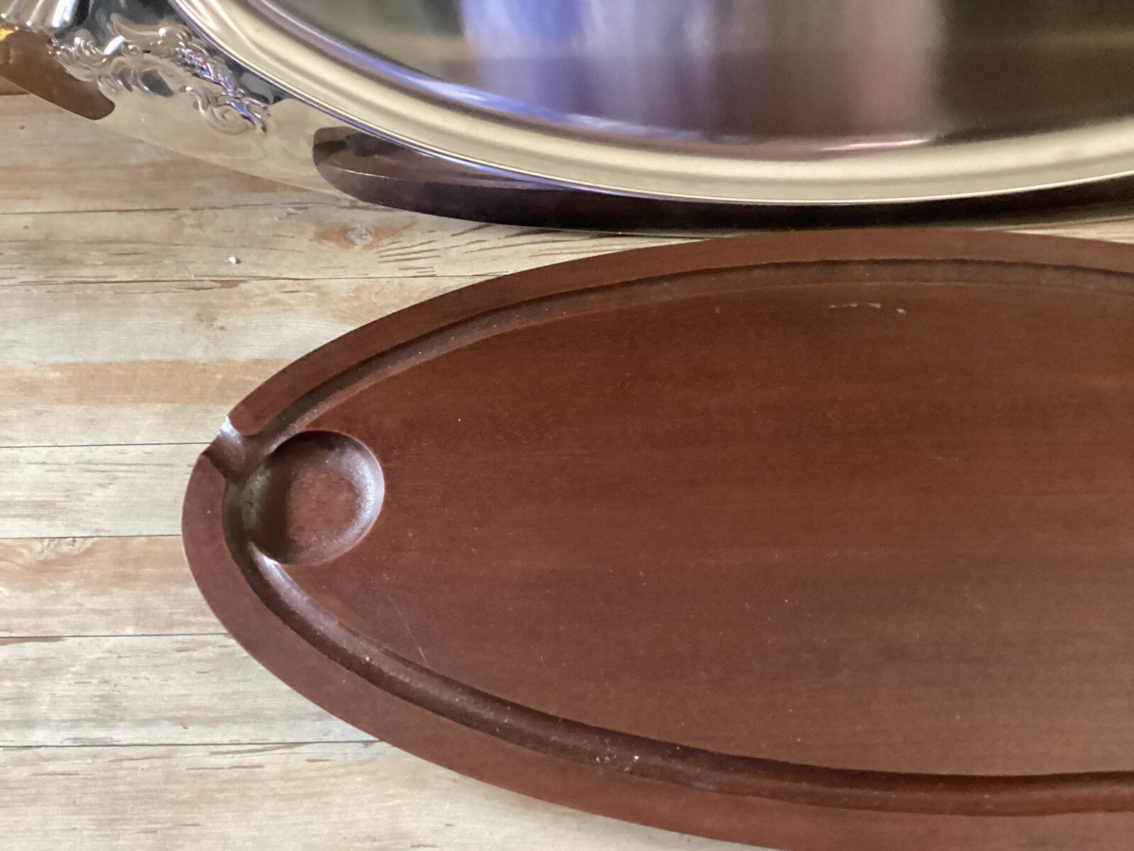 Jean Couzon Serving Oval Double 17” Tray From France