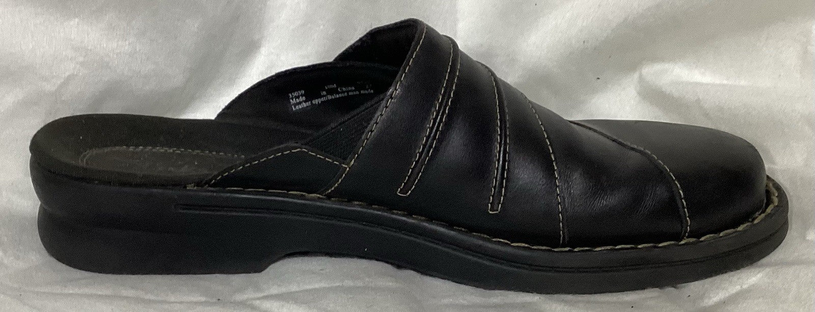 Clarks Patty Beli Women Black Mules Sz 10 M