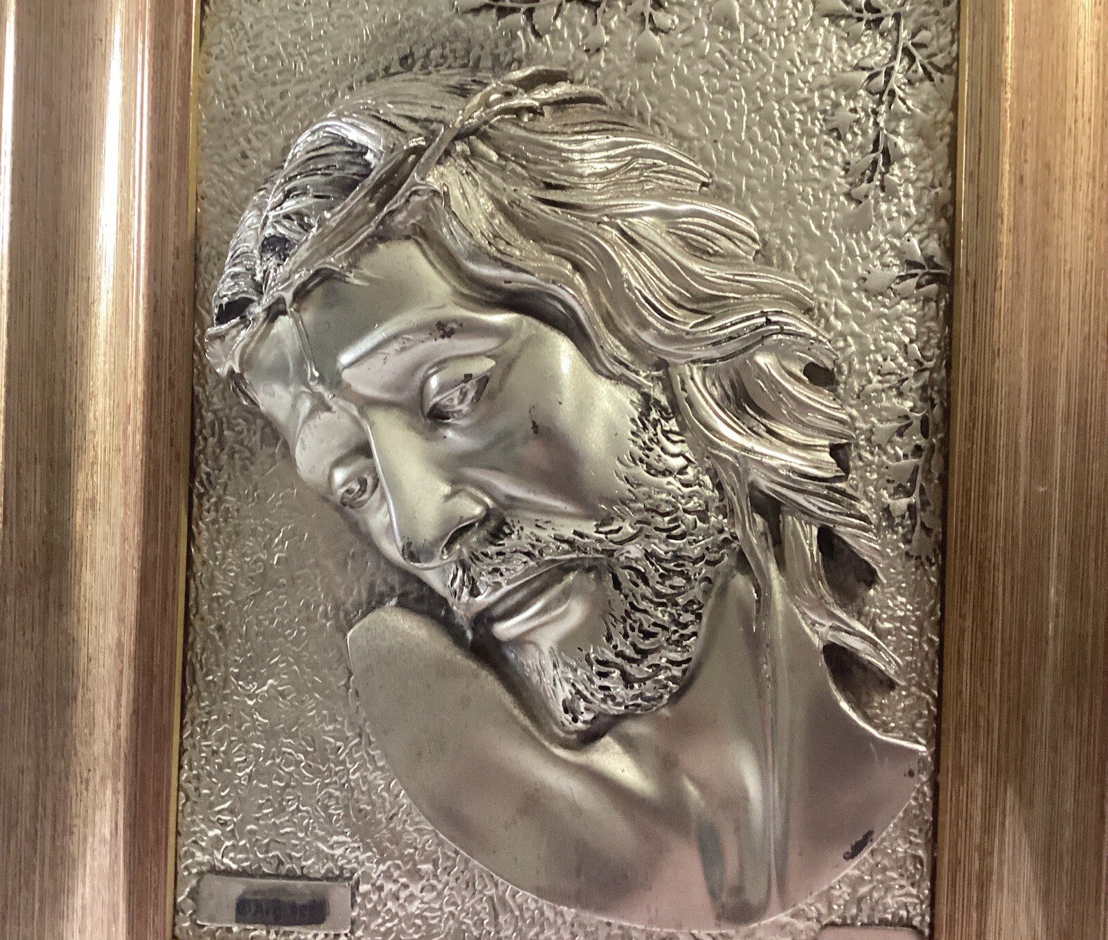 Creazioni Artistiche 3D Silver Sculpted Christ Art