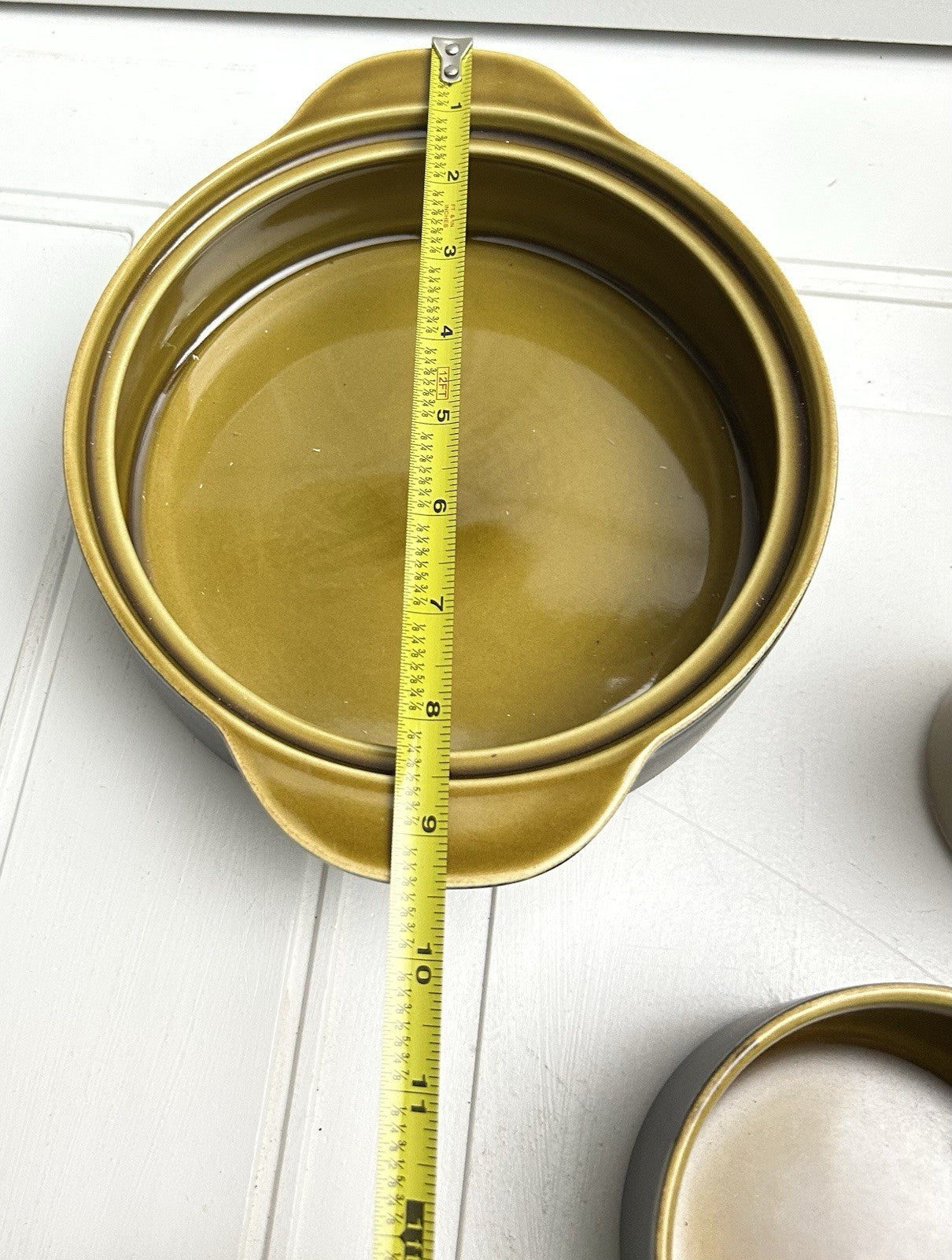 13 Pieces Melitta Germany Ceracron Pottery Mid Century Mustard Set