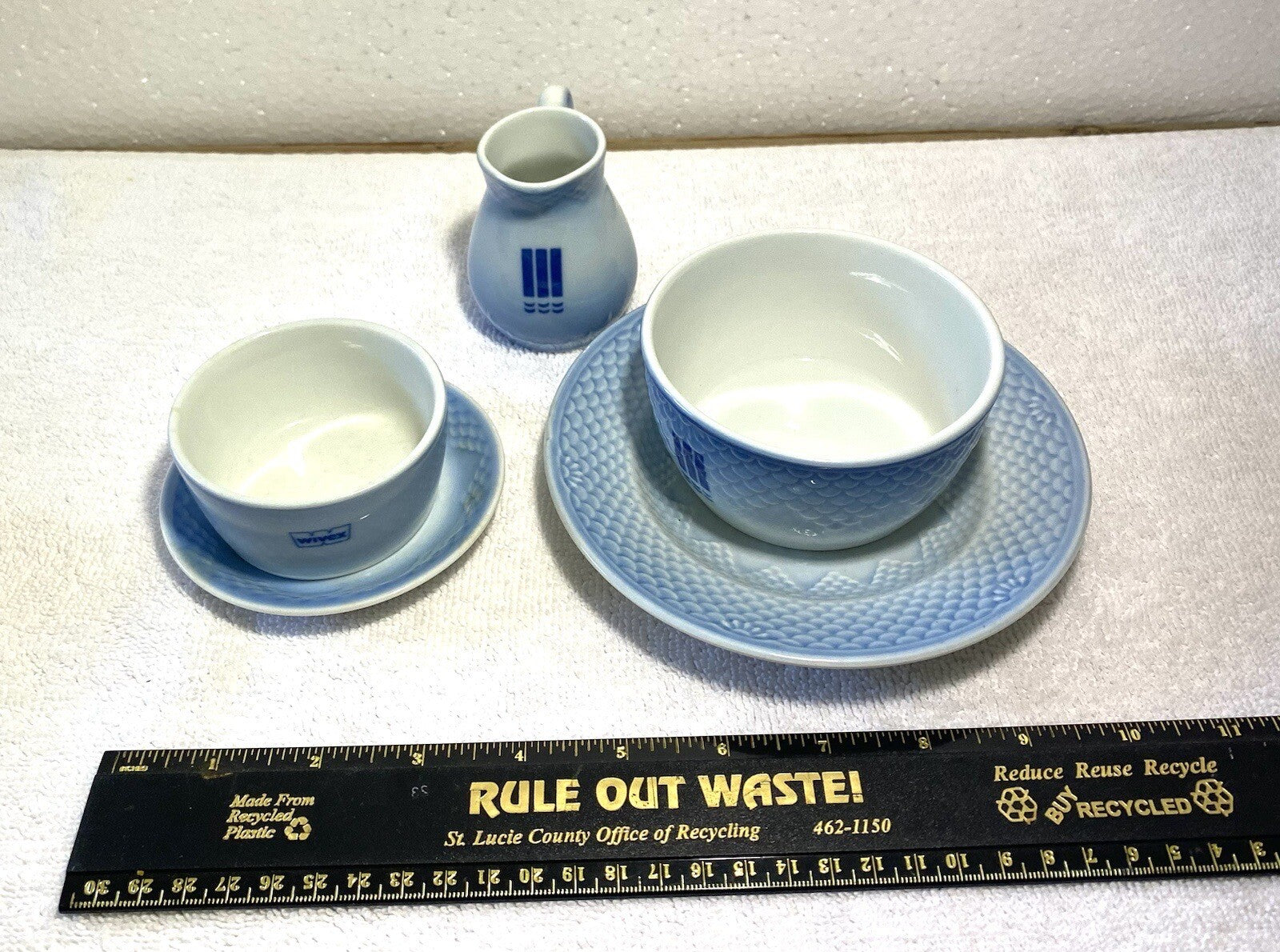 B & G Copenhagen Porcelain 5 Pieces Small Tea Set