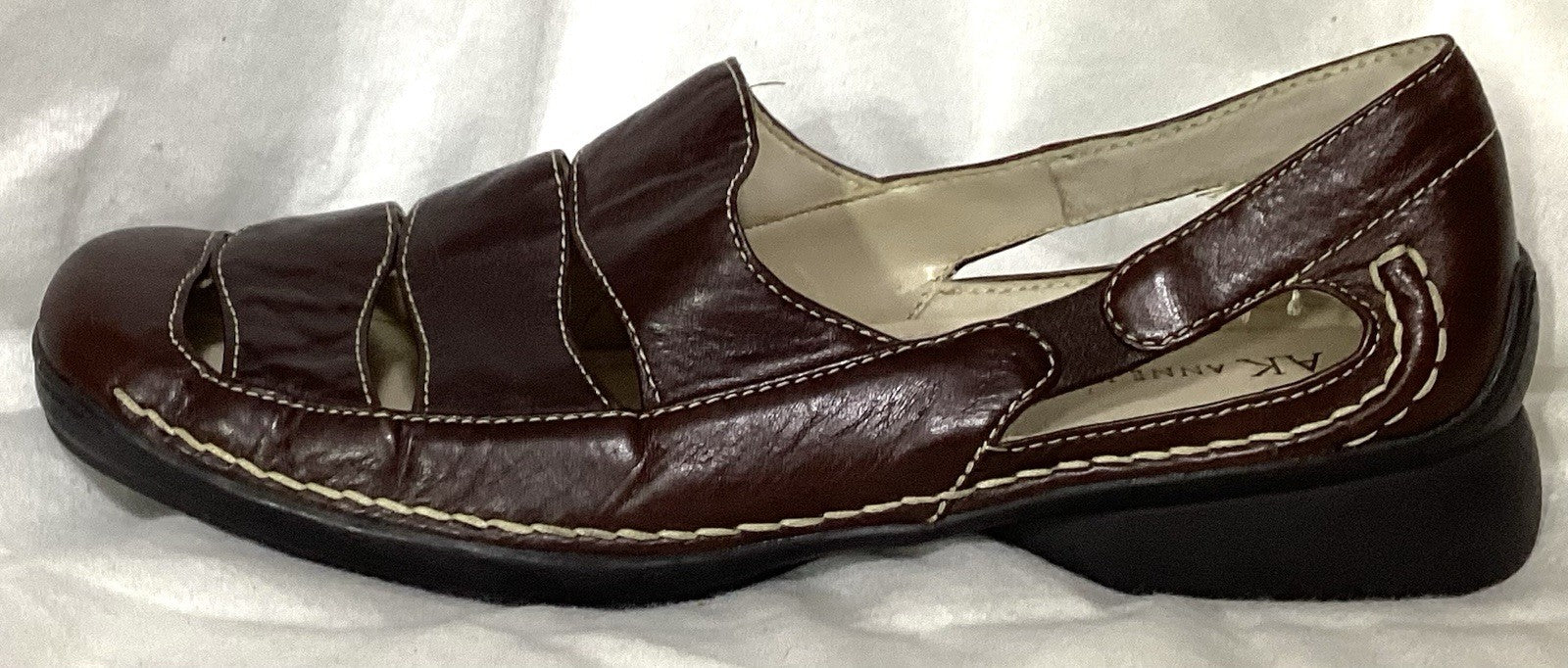 Anne Klein Kkmarlo womens Leather shoes Color Brown Sz 8.5 M