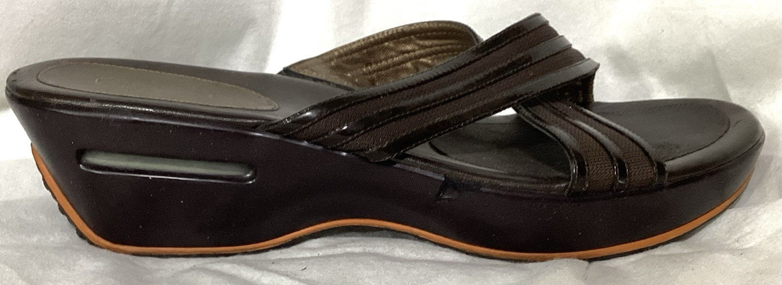 Cole Haan NikeAir Women Sandals Color Brown/Orange Lining Sz 9.5B