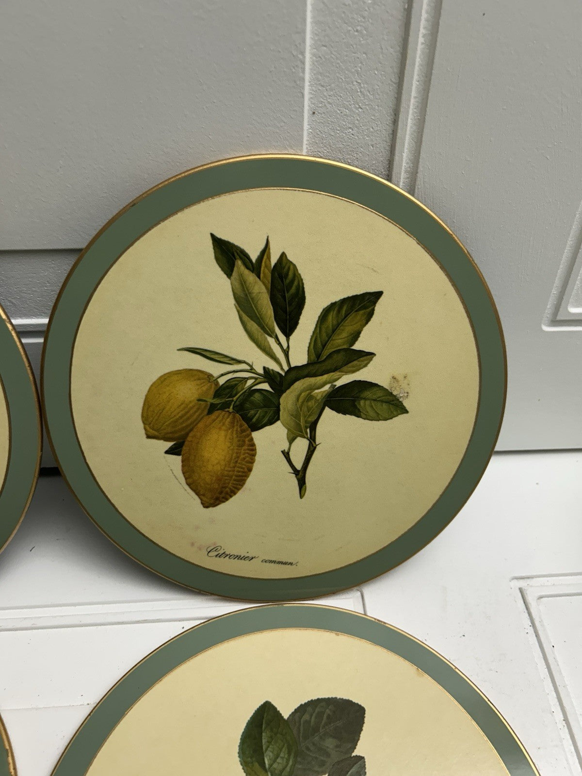 Set Of 6 Vintage Pimpernel Hooker Fruits Placemats