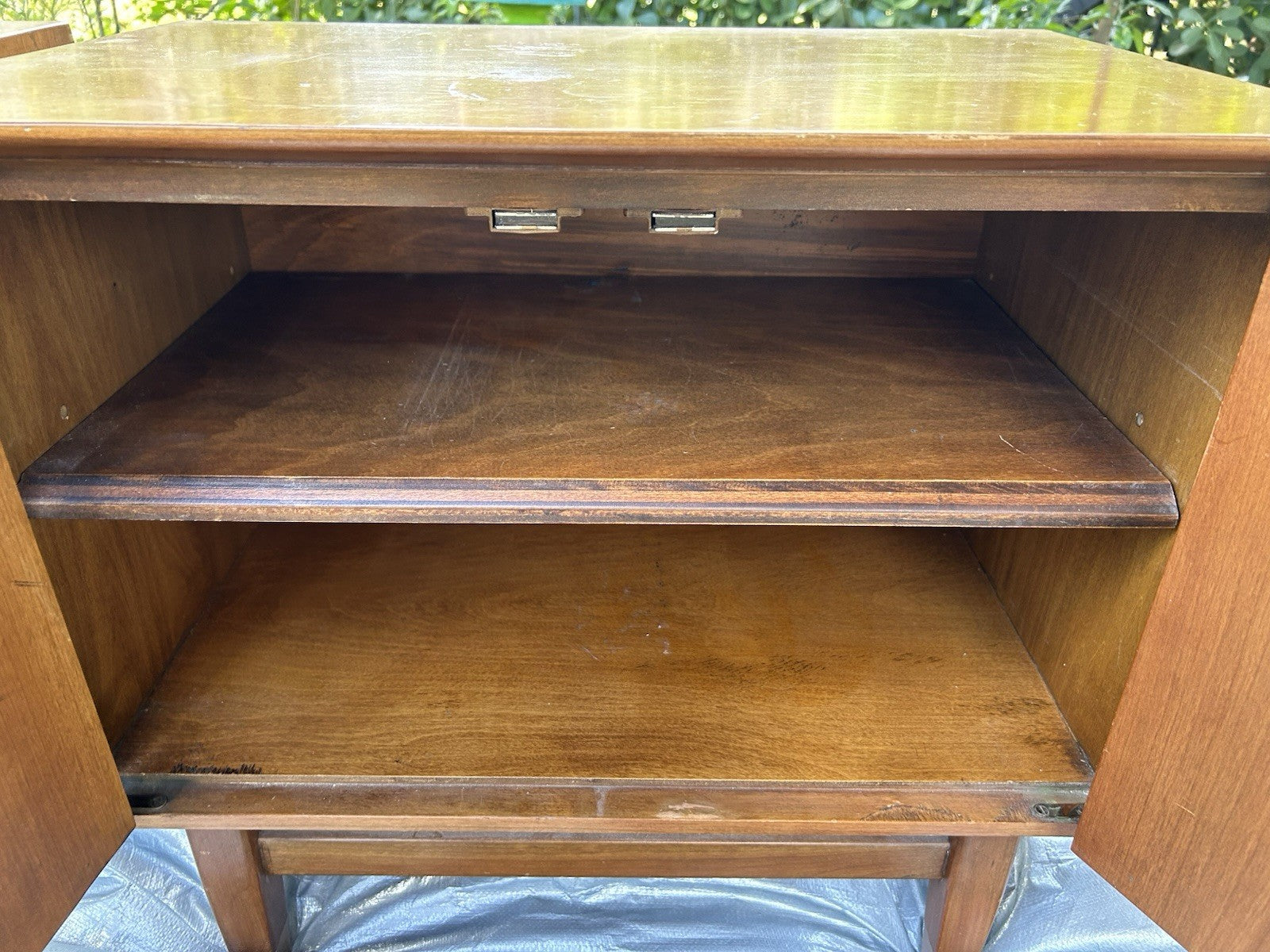 Set Of 2 Mid Century Wood NightStand