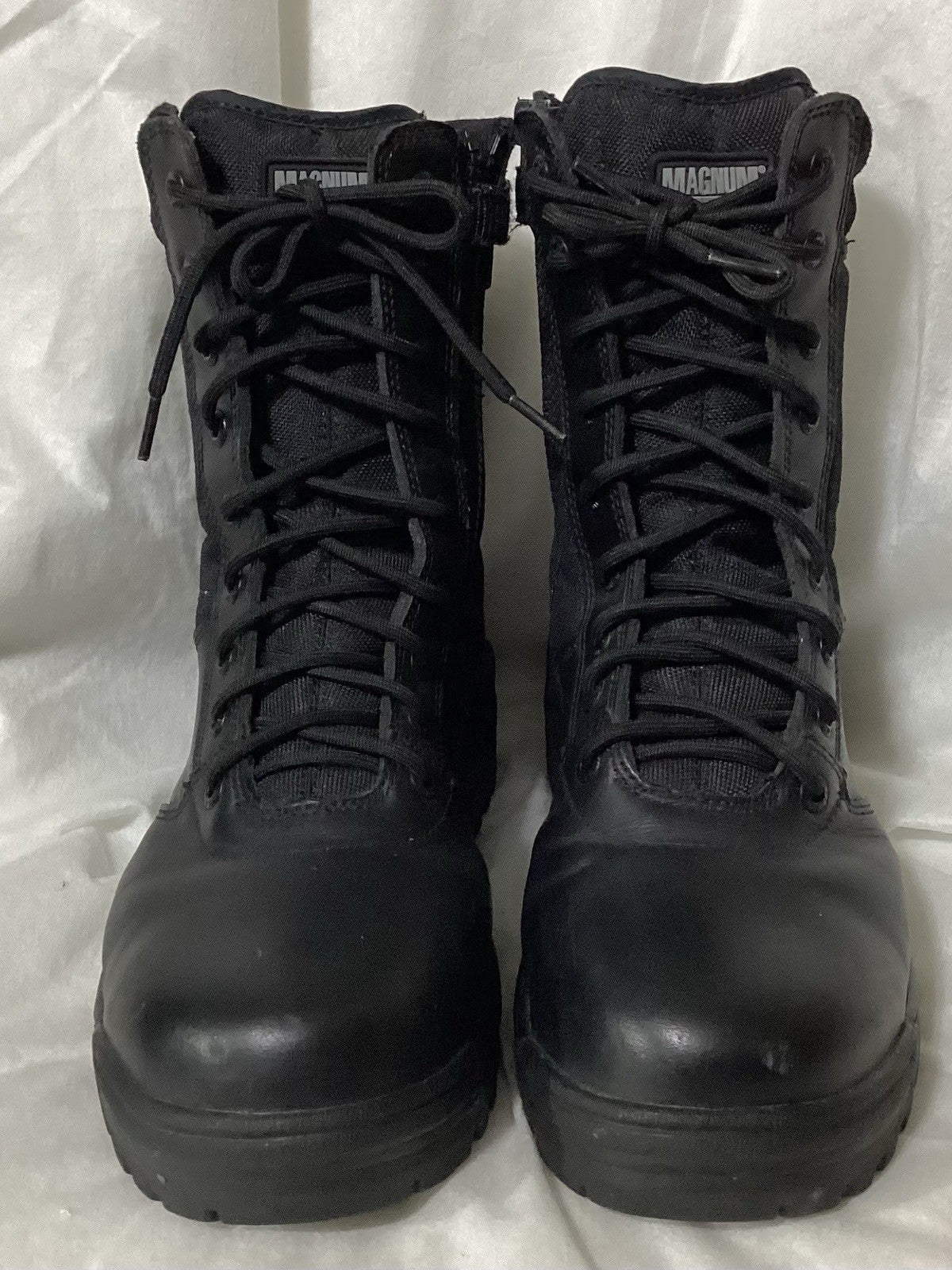 Magnum Stealth #5268 Black Leather Working Boots Sz 7.5