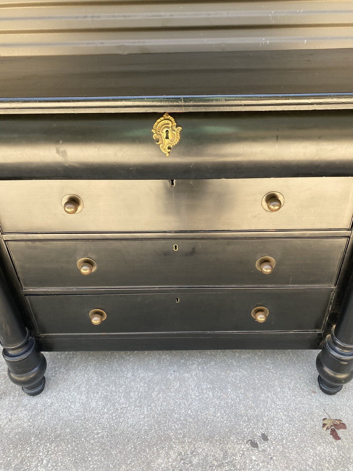 Vintage Black Dresser