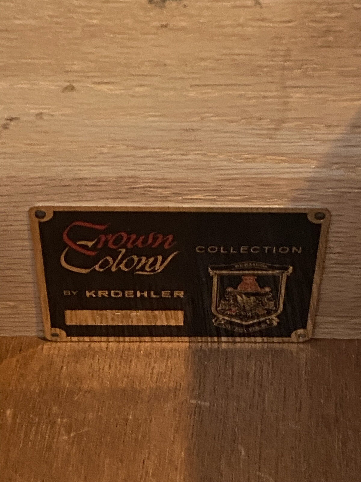 Vintage Crown Colony Kroehler Desk