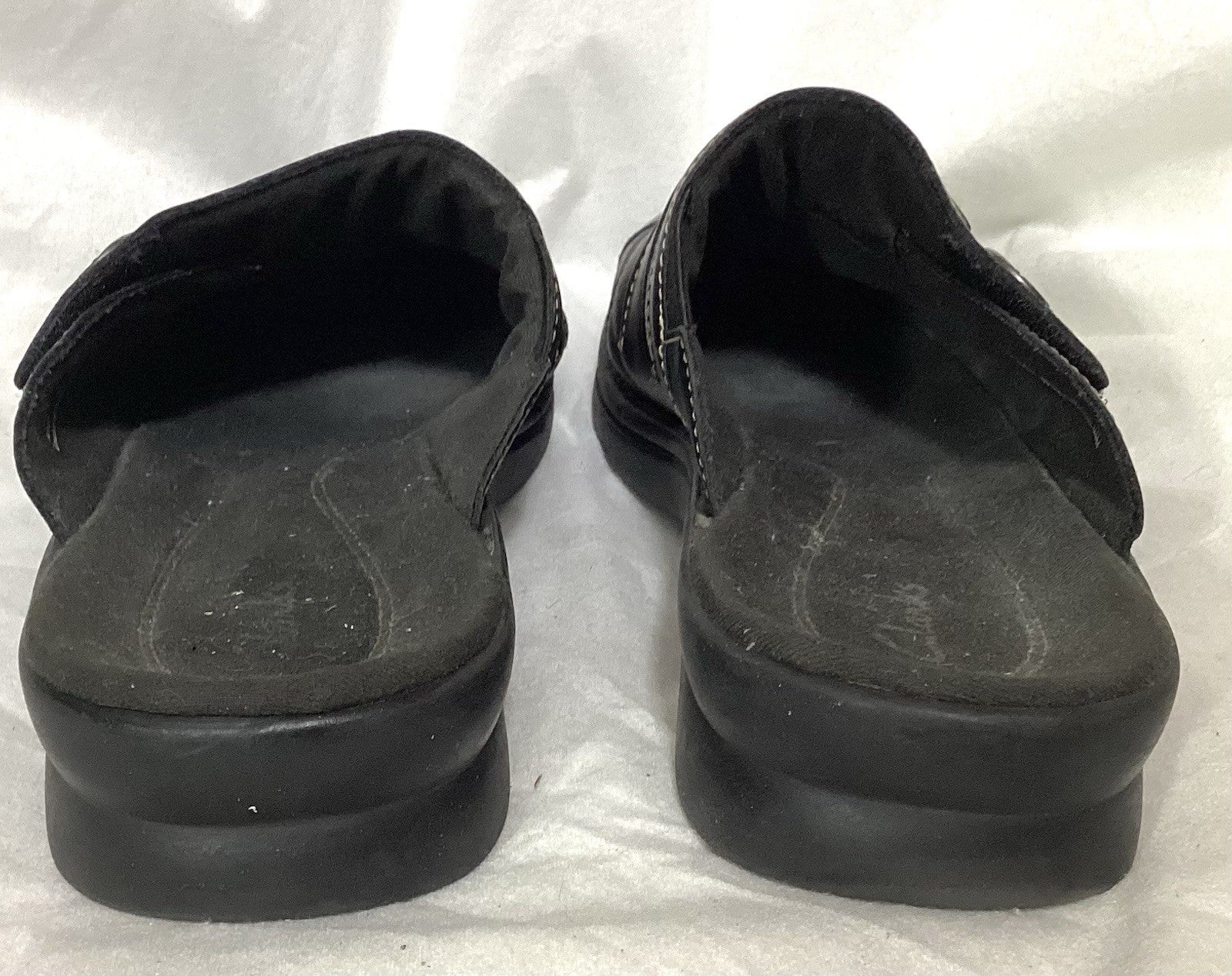 Clarks Patty Beli Women Black Mules Sz 10 M
