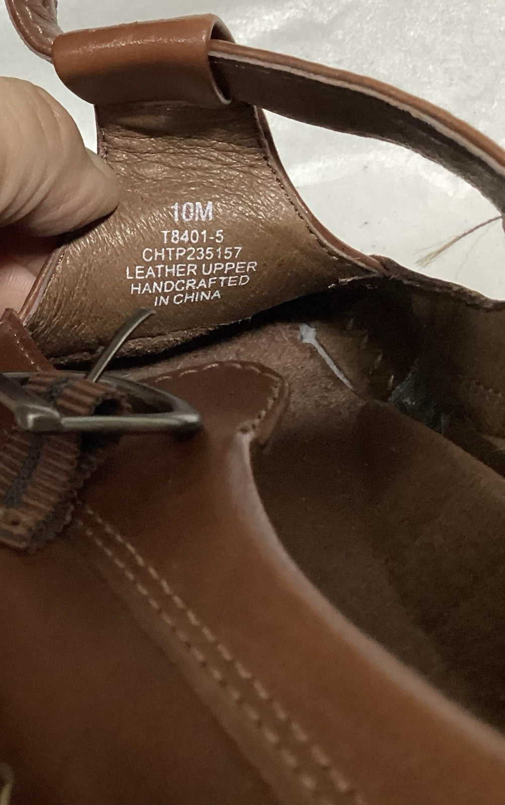 Brown Dexter Leather Women Marie Jane Women Shoes Sz