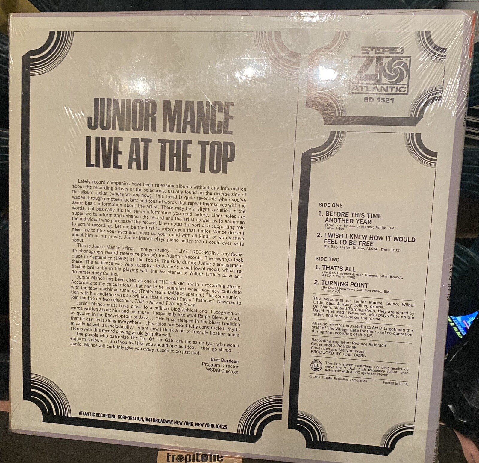 JUNIOR MANCE.LIVE AT THE TOP.DAVID NEWMAN