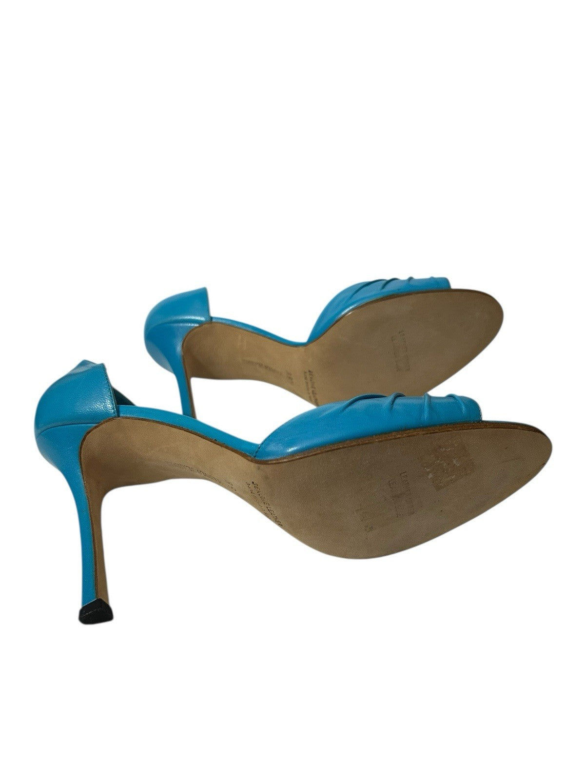 Blue Manolo Blahnik Women Shoes SZ 39.5
