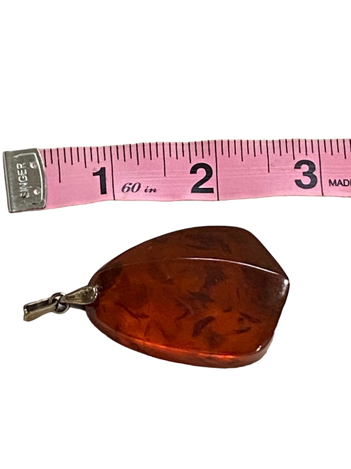 Large Vintage Amber Pendant