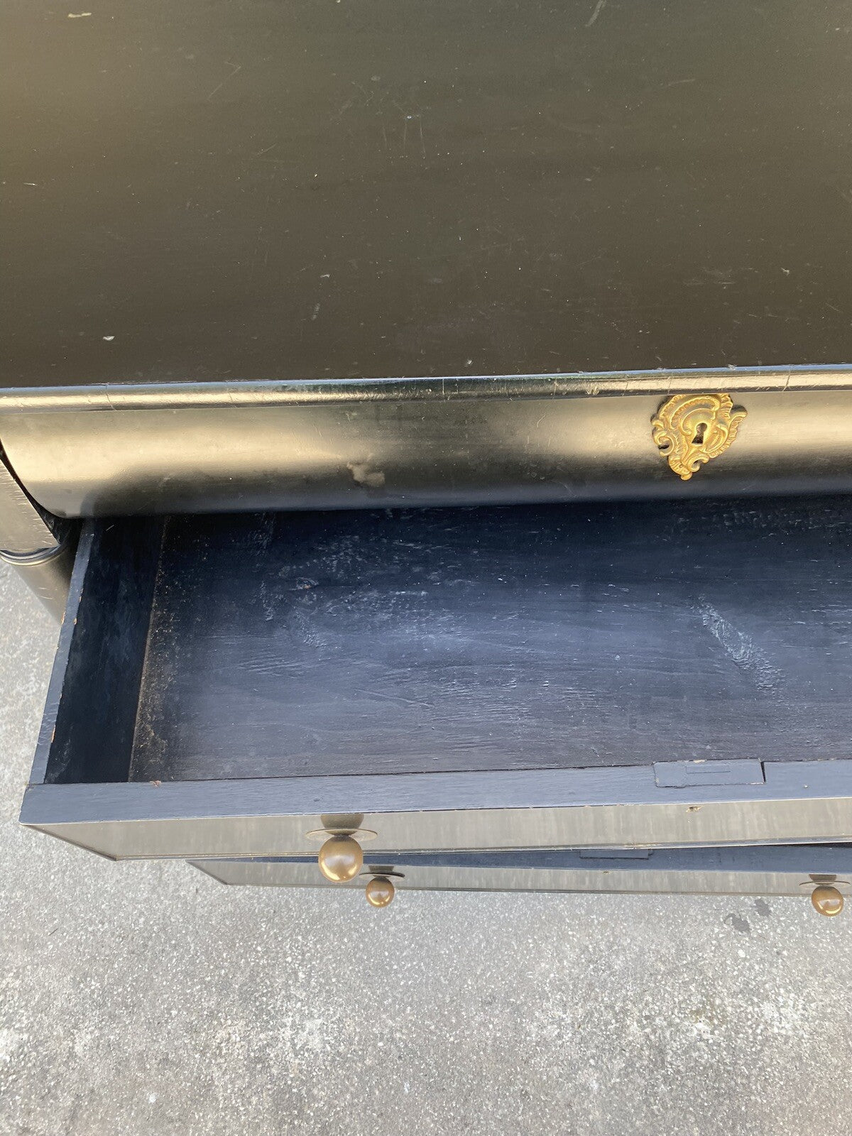 Vintage Black Dresser
