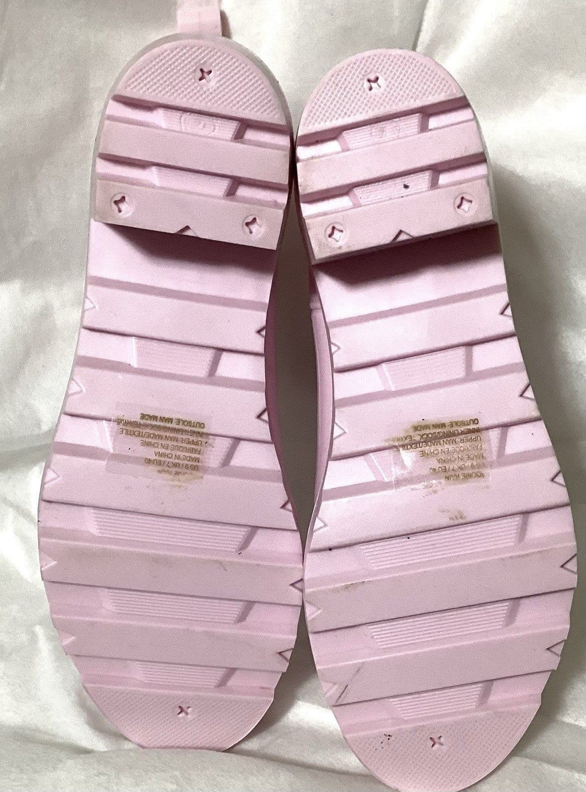Just Fab Women Rain Boots Pink Roonie Sz 9