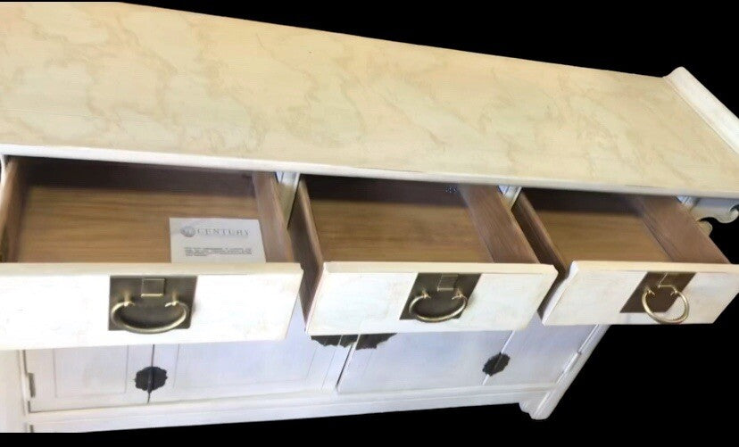 Century Furniture Sabota Asian White Cabinet