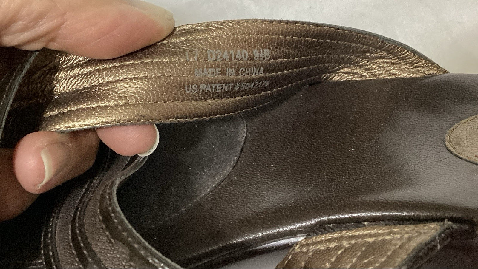 Cole Haan NikeAir Women Sandals Color Brown/Orange Lining Sz 9.5B