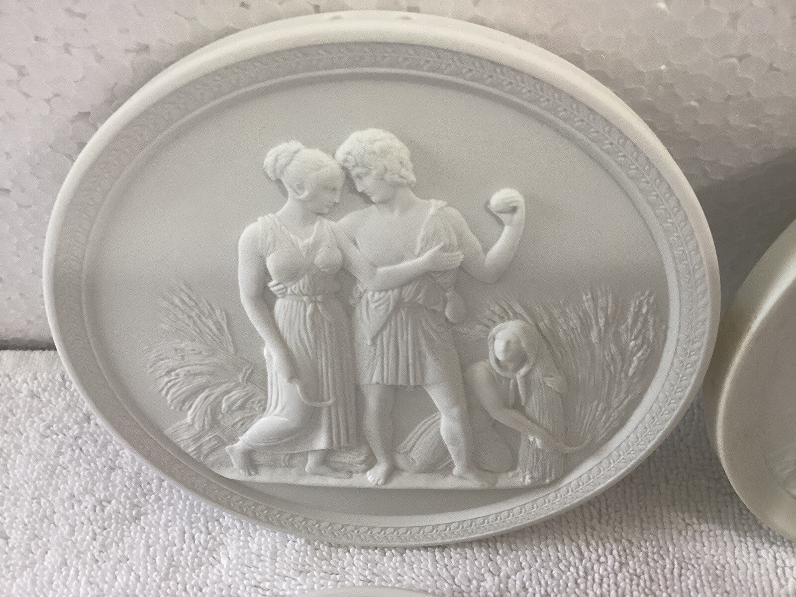 10 Royal Copenhagen Bisque Plates