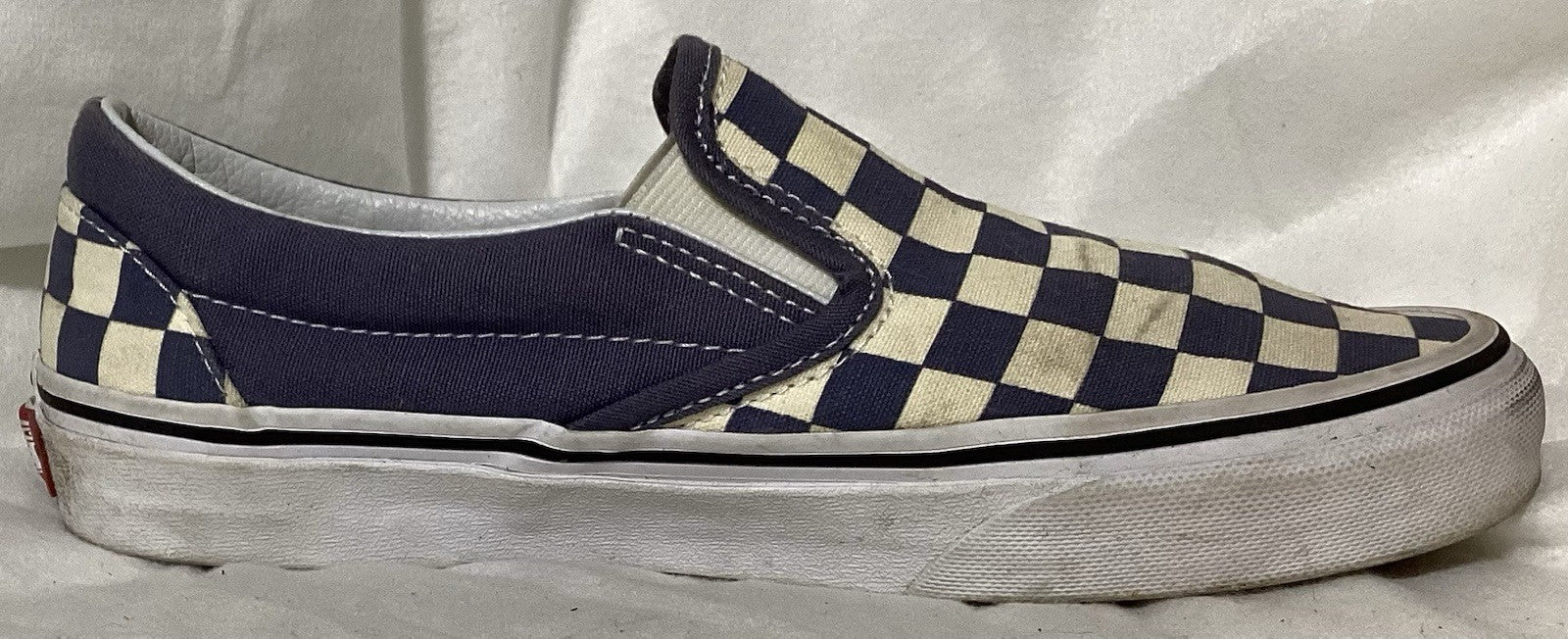 Vans Of The Wall Black & White Sneaker Loafers Sz 5.men/6.5 Women