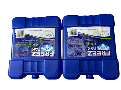 Set of 2 Large Freeze Pak Lifoam Blue
